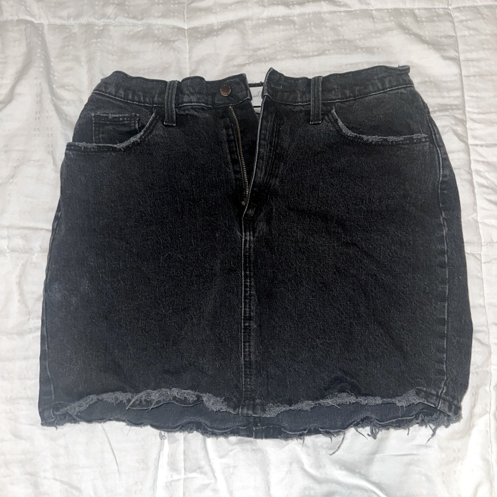 Universal Threads Black Denim Skirt